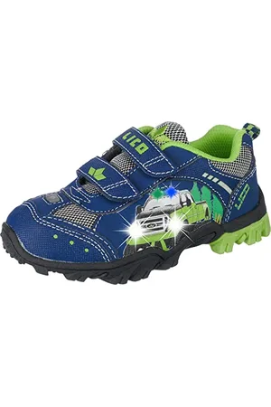 LICO Monstertruck V Blink, Baskets Basses Garçon, marine / citron, 27 EU