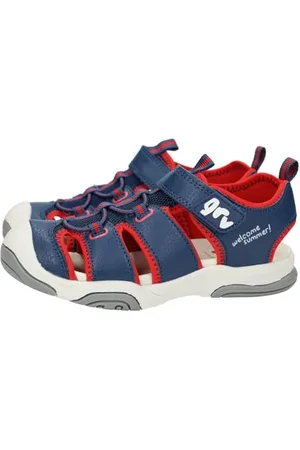 Garvalin 242860 Sandale, Bleu Marine, Rouge, 36 EU