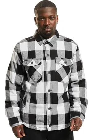 Brandit Lumber Jacket, color: white/blac, size: XL