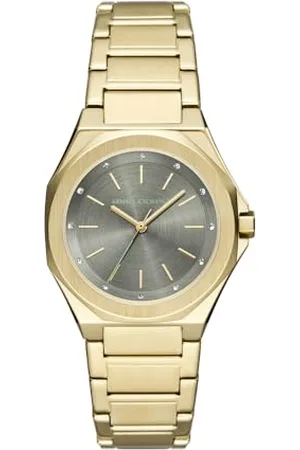 Armani Exchange Femme Analogique Quartz Montre avec Bracelet en Acier Inoxydable AX4614