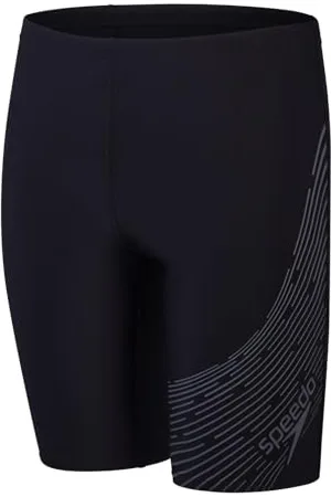 Speedo Medley Logo Jammer | Kids Swim Practice | Technical Fabric | Athletic Design, , 5-6 Ans Garçon