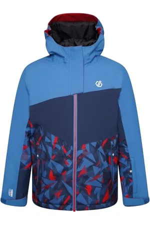 Dare 2B Humor II Jacket Veste de ski enfant, Tissu recyclé imperméable et respirant, Jupe pare-neige, 2 poches basses zippées, Capuche technique ajustable, , 15 ans