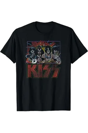 Kiss T-Shirt Officiel Graphique BAISER - Démasqué II Homme S Manche Courte Classique