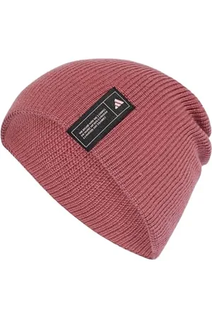 adidas Mixte Essentials Beanie, Preloved Crimson/Black/Semi Pink Spark, M