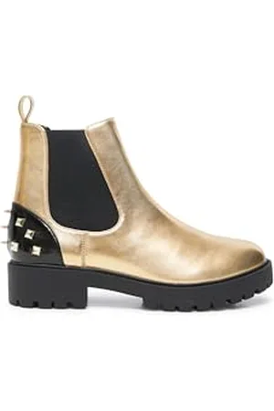 Desigual Femme Chaussures de Motard-Doré Bottes Tendance, , 36 EU