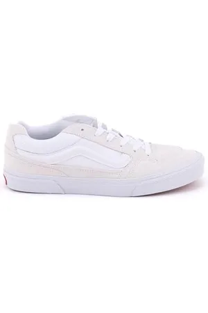 Vans Homme Caldrone Basket, Suede/Mesh White/White, 49 EU