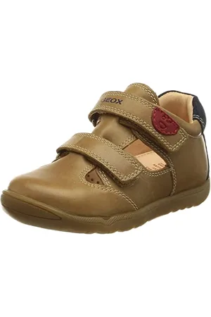 Geox Bébé Garçon B Macchia Boy A Premiers Pas, Caramel/Navy, 23 EU