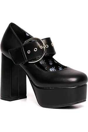 Lamoda Femme Forget Me Escarpins, PU Noir, 41.5 EU