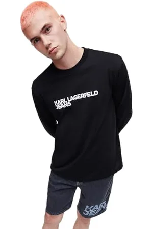 Karl Lagerfeld Regular Long Sleeve Tee T-Shirt, , S Homme