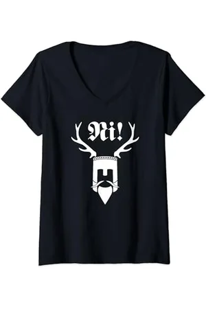 Monty Python Logo officiel Ni! T-Shirt avec Col en V