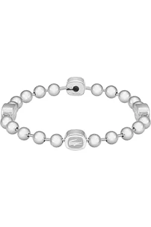 Lacoste Bracelet en perles pour Homme Collection VIGOR en Acier inoxidable et Or Jaune
