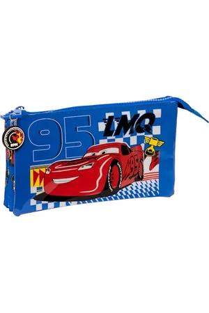 Safta Cars Race Ready - Trousse Triple, Trousse pour Enfant, idéale pour Les Enfants d