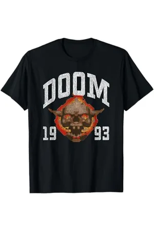 DOOM 1993 Lost Soul Pixelated Skull T-Shirt