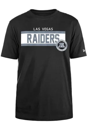 New Era LAS VEGAS RAIDERS T-Shirt Unisexe NFL régulier Haute densité sérigraphié sur Le Devant Graphique Original Team Color T-Shirt