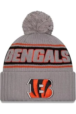 New Era Cincinnati Bengals NFL 2024 Sideline Sport Knit Gris Bonnet à Pompon