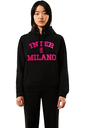 Inter FC nazionale Milano S.p.A. Sweat à Capuche pour Femme, Nero, L