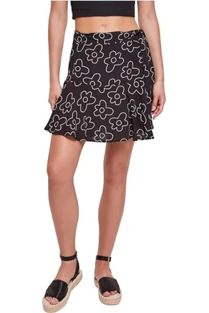 Urban classics Ladies Viscose Mini Skirt Jupe, , S Femme