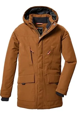 Killtec Garçon Parka fonctionnelle/parka imperméable avec capuche KOW 378 BYS PRK, braun, 128, 42171-000