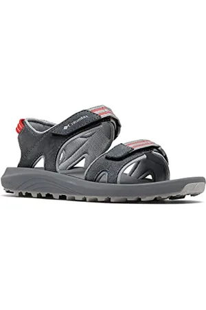 Columbia Trailstorm Hiker 2 Strap Sandales De Randonnée Et Trekking pour Femme, Gris (Graphite x Red Hibiscus), 38 EU