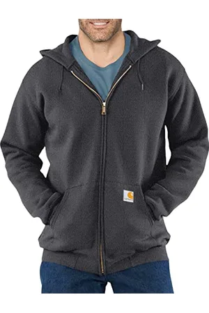 Carhartt Midweight Hooded Zip-Front Sweatshirt, Carbone, XXL Homme