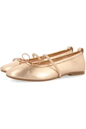 Gioseppo Ballerines en Cuir Rose DORÉ avec Strass pour Fille ET GARÇON DERJAN