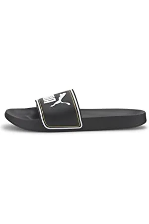 PUMA Unisex Leadcat Ftr Sandales à enfiler, Black Team Gold White, 43 EU