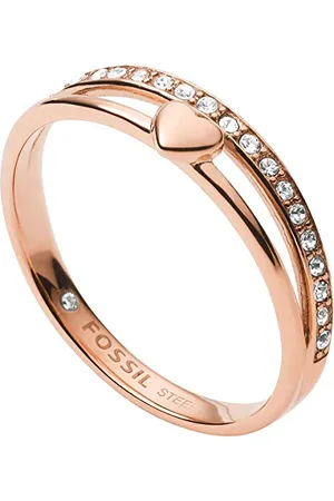 Fossil Bague Pour Femmes Vintage Glitz, Longueur : 21.5 X 20 X 6 Bague En Acier Inoxydable , JF03460791