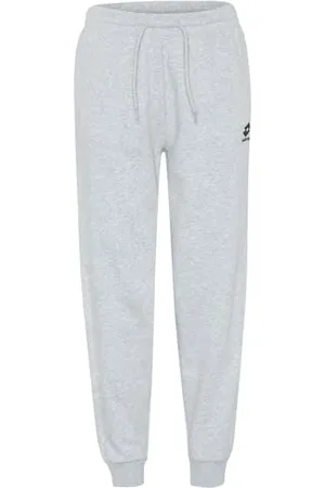 Lotto 1124021 Pantalon de survêtement pour Femme, Coupe Droite, Pantalon de Loisirs Taille Haute L