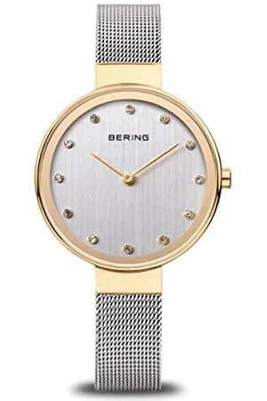 Bering Femmes Analogique Quartz Classic Collection Montre avec Bracelet en Acier Inoxydable & Verre Saphir 12034-010