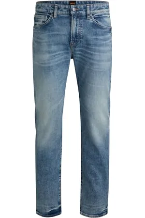 HUGO BOSS Hommes RE.Maine BO Maine Jean Bleu Regular en Denim Stretch Confortable