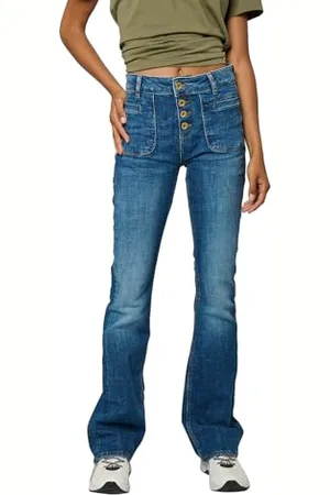 Kaporal 5 Pantalon pour Femme, Coupe Boot Cut, Longueur L30, Modèle Lucky, Couleur , Taille 24, W/30 L