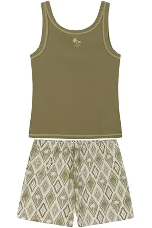 Women secret Pijama Tirantes Shorts Tropical Pyjama, , M Femme