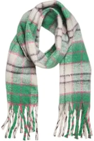 VERO MODA VMIVY League Écharpe GA Noos, vert jolly/carreaux : magenta/prune PERFCT/Oatmeal, taille unique, , taille unique