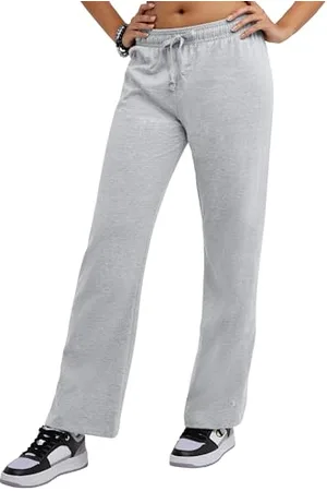Champion Pantalon en Coton pour Femme, Pantalon de survêtement en Tricot avec Cordon de Serrage, Patch C, Entrejambe de 80 cm, , Taille XL