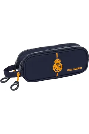 Safta Real Madrid 2e équipe 24/25 Trousse Double pour Enfant, idéale pour Les Enfants d
