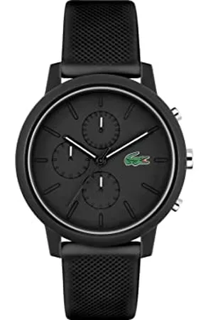 Lacoste Montre Chronographe à Quartz pour Homme avec Bracelet en Silicone Noir - 2011243