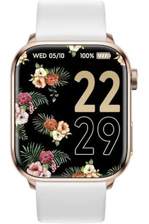 Ice-Watch ICE smart 2.0 Rose-Gold White - Montre connectée rose avec bracelet en silicone blanc pour femme - 022537 (1,96 pouces)