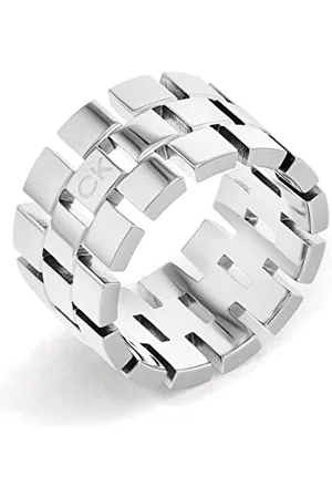 Calvin Klein Bague pour Femme Collection GEOMETRIC en Acier Inoxidable - 35000324D
