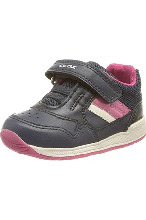 Geox Bébé Fille B Rishon Girl A Premiers Pas, Lt Navy/Fuchsia, 18 EU