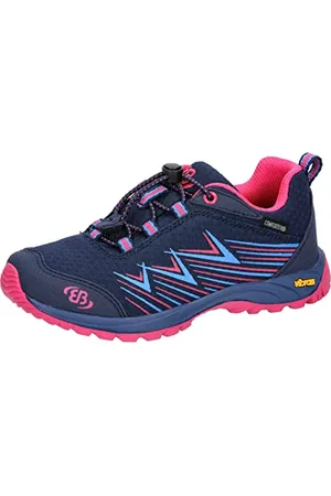 BRUTTING Chesna Low Chaussure de Course Tout Terrain, Bleu Marine/Rose, 30 EU