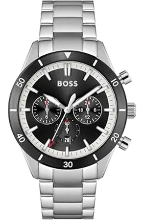 HUGO BOSS Montre Analogique Multifunction à Quartz pour Homme avec Bracelet en Acier Inoxydable é - 1513862