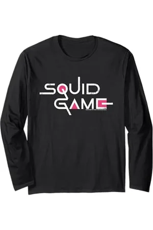 Squid Game Logo classique avec texte blanc Manche Longue