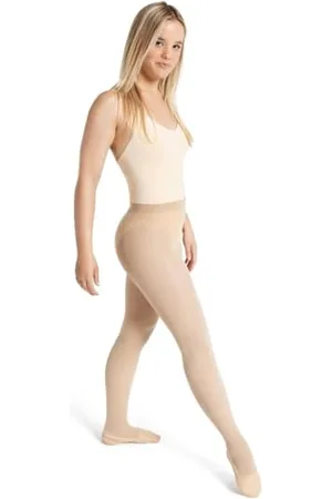 Capezio Collant de Transition Ultra Doux avec Ceinture Auto-tricotée Femme, , XXL