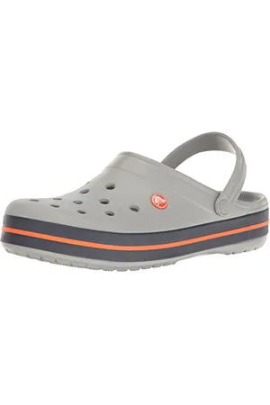 Crocs Unisexe Adulte Crocband Clog Sabots, Light Grey/Navy, 38/39 EU