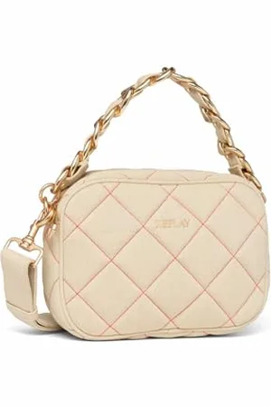 Replay Sac à main pour femme en coton, (blanc), taille unique
