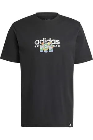 adidas Homme Codes Linear Graphic Tee, Black, S Tall