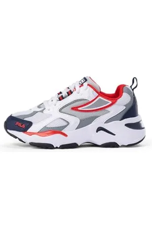 Fila CR-CW02 Ray Tracer Kids Basket, White Navy Red, 33 EU