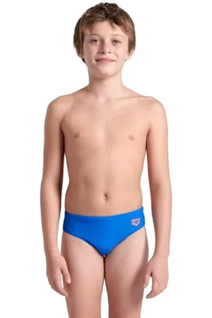 Arena Slip de Bain Dynamo Junior pour Garçons, Séchage Rapide, Tissu MaxFit Eco résistant au Chlore et au Sel, Protection UV 50+, avec Doublure Frontale