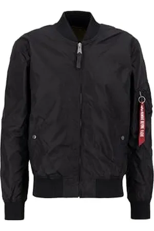 Alpha Industries Alpha Indutries MA-1 TT Blouson Bomber pour Homme, Black, (Taille Fabricant: Large)