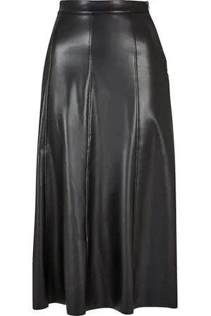 Urban classics Jupe Midi en Cuir synthétique, , L Femme